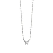 Mabina Girocollo in argento con catena forzatina e farfalla 553903